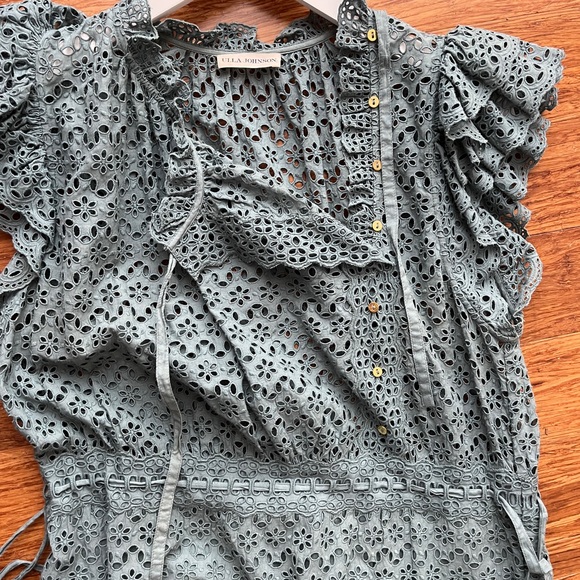 Ulla Johnson Lucille Dress Atlantic Size 8 - Picture 6 of 9